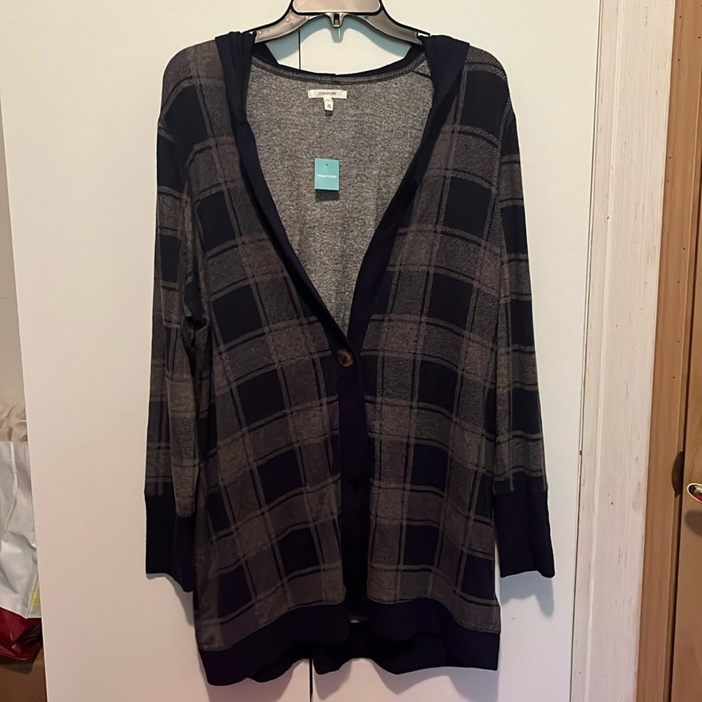 XL Maurice’s Hooded Cardigan Sweater